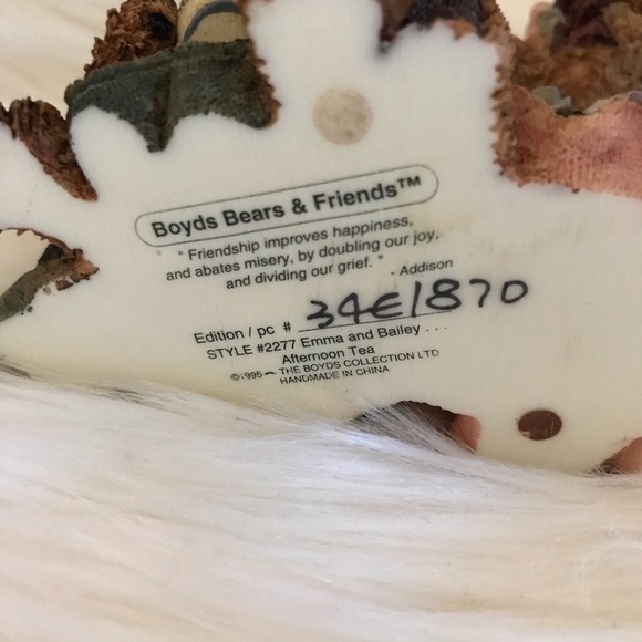 Vtg Boyd’s Bears & Friends Figurine - Picture 5 of 5